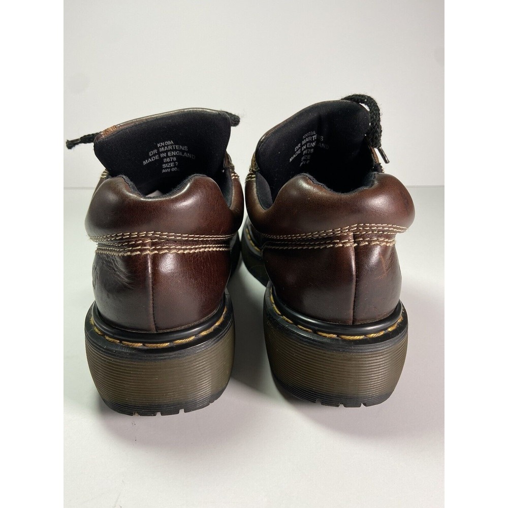 Vintage Dr Doc Martens Y2K Leather Oxford Chunky Platform Shoe Womens US Size 8 - Picture 4 of 14